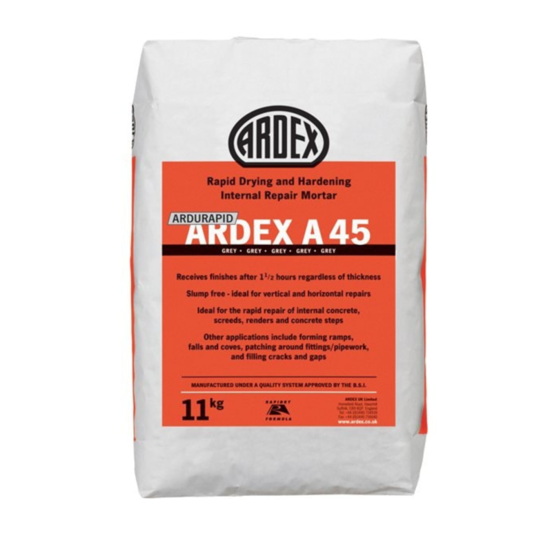 Ardex - Ardurapid A45 (11kg) Rapid Drying and Hardening Internal Repair Mortar
