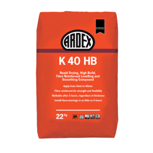 Ardex - K40 HB (22kg) Rapid Drying, High Build, Fibre Reinforced Levelling and Smoothing Compound