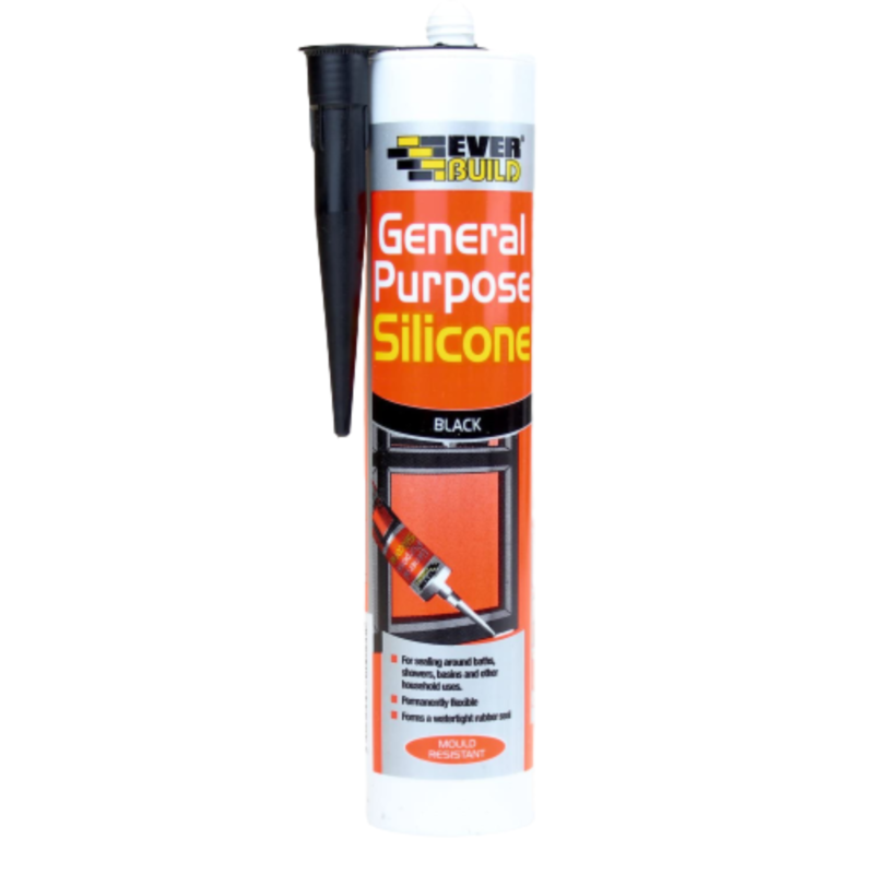 General Purpose Silicone Black (280ml)