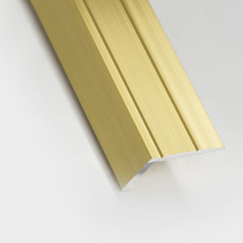M04 - 8mm Angle Edge Flooring Trim for Wood & Laminate Flooring - gold
