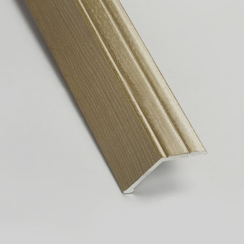 M05 - 14.3mm Angle Edge Peel & Stick Flooring Trim for Wood & Laminate Flooring - silver