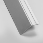 M06 - 22mm Angle Edge Peel & Stick Flooring Trim for Wood & Laminate Flooring - silver